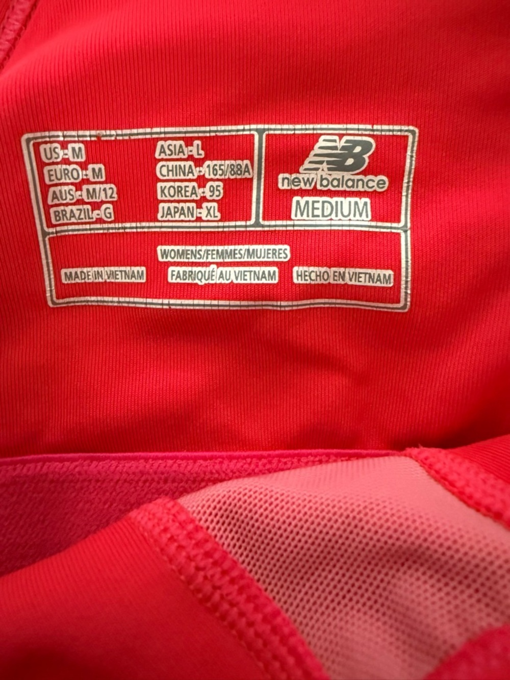 New Balance Neon Orange Racerback Tank, size M - Picture 5 of 6